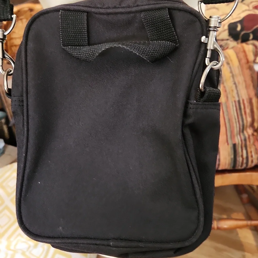 Ricardo Beverly Hills Black Travel Crossbody Canvas Vacation Gear